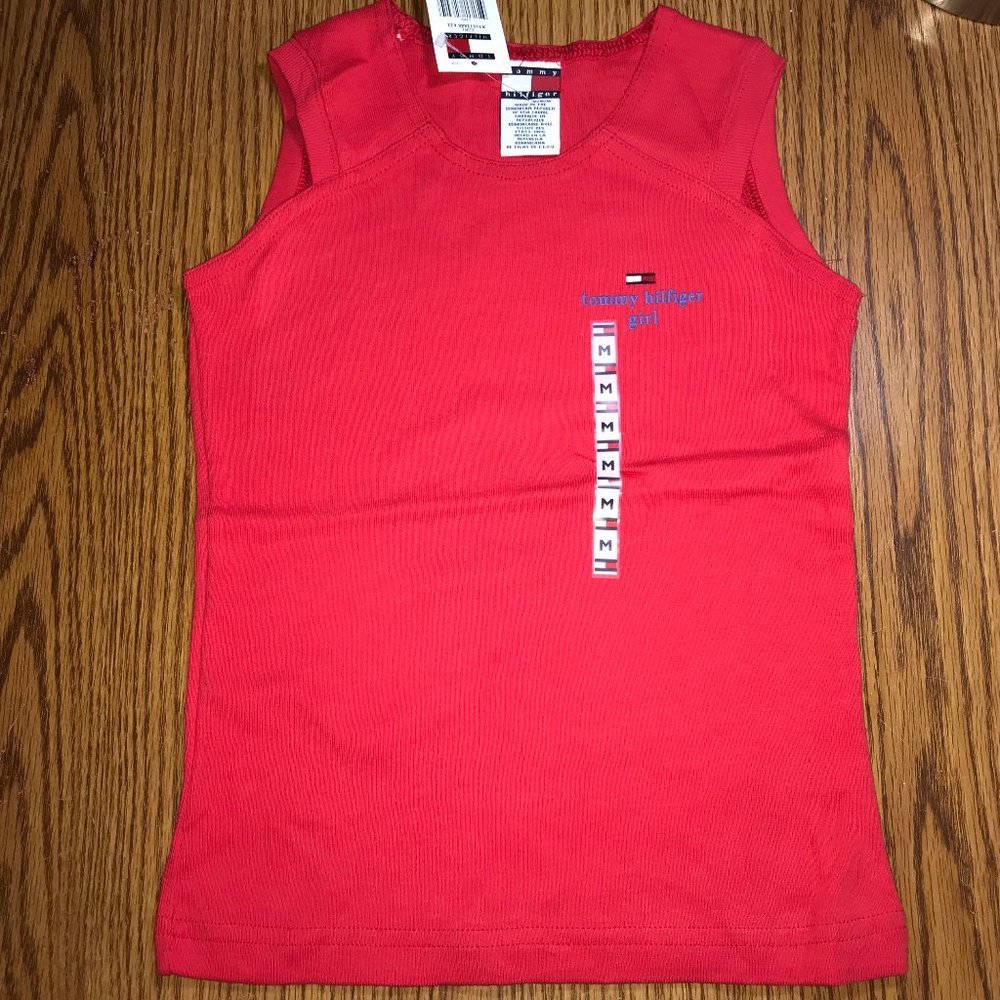 Tommy Hilfiger red tank top girls Med NWT